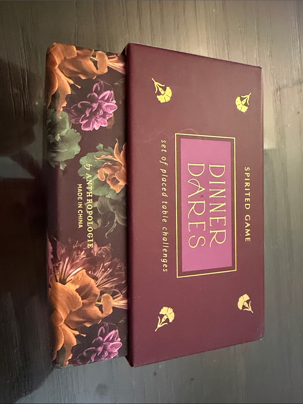 NEW Anthropologie Dinner Dares Party Game in Box